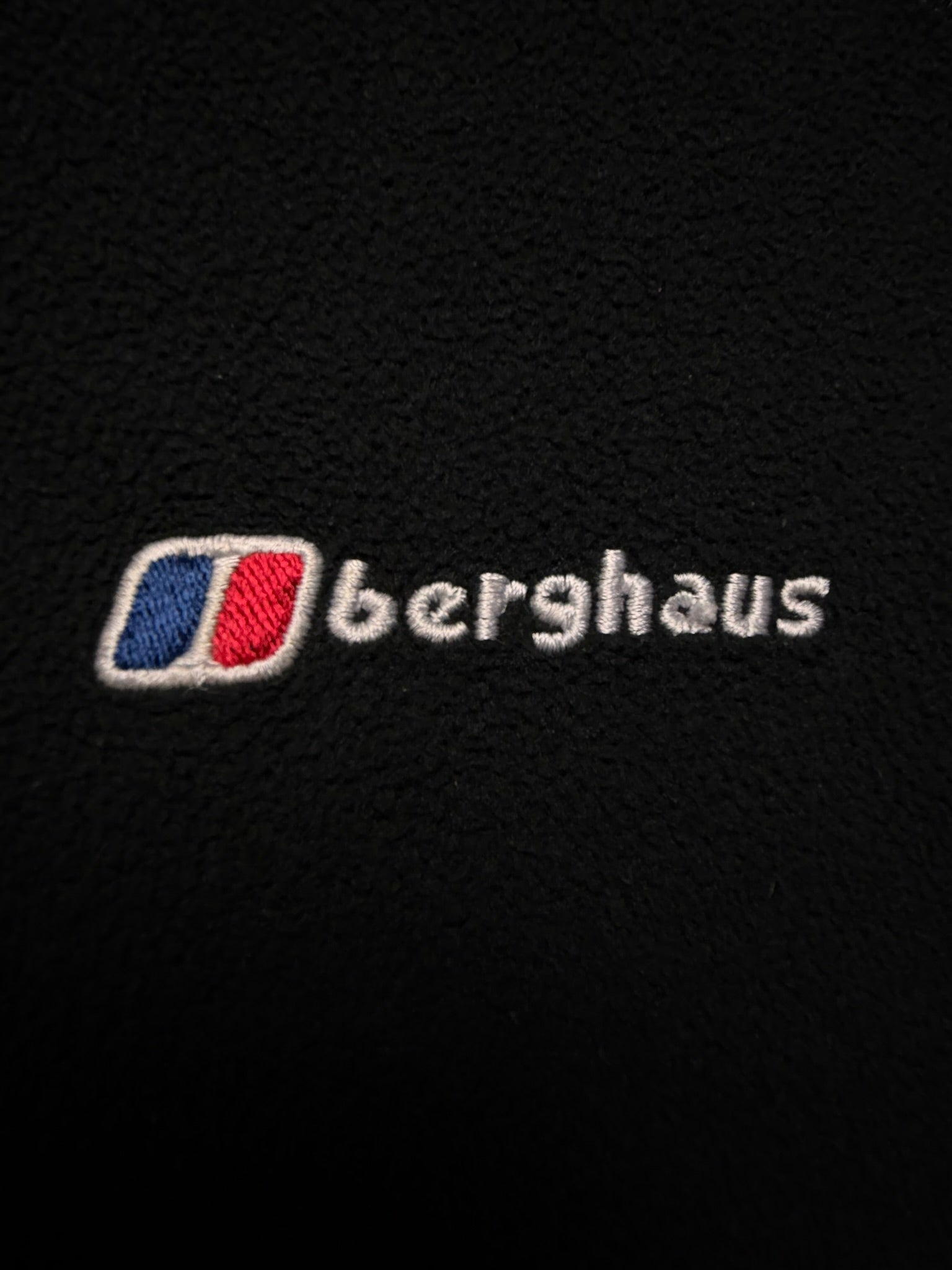 Berghaus 1/4 Zip Fleece Two Tone Black/Grey