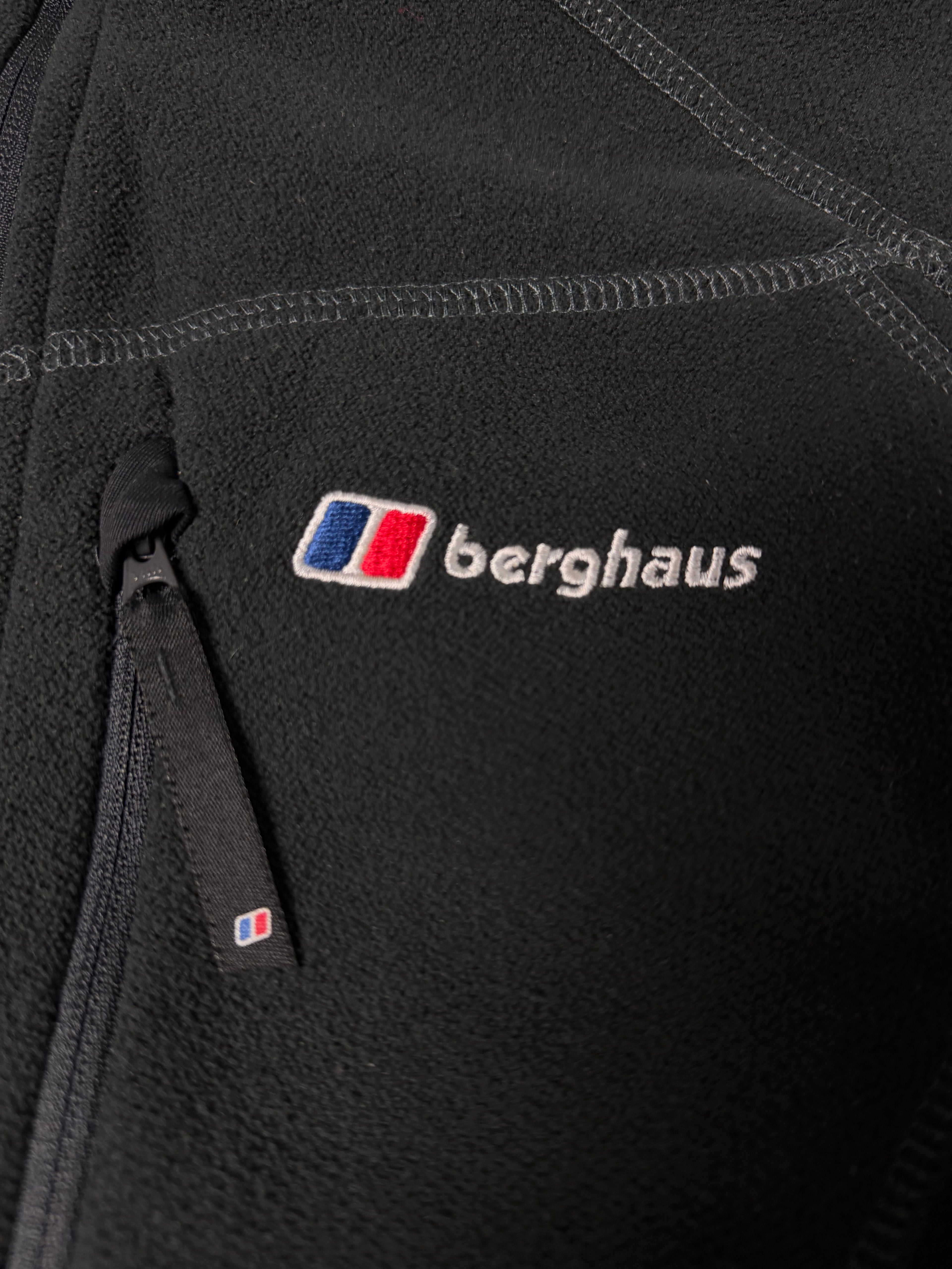 Berghaus Full Zip Contrast Fleece Black - Small