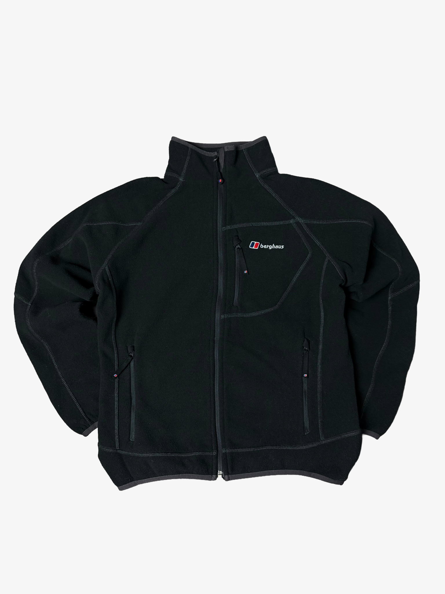 Berghaus Full Zip Contrast Fleece Black - Small