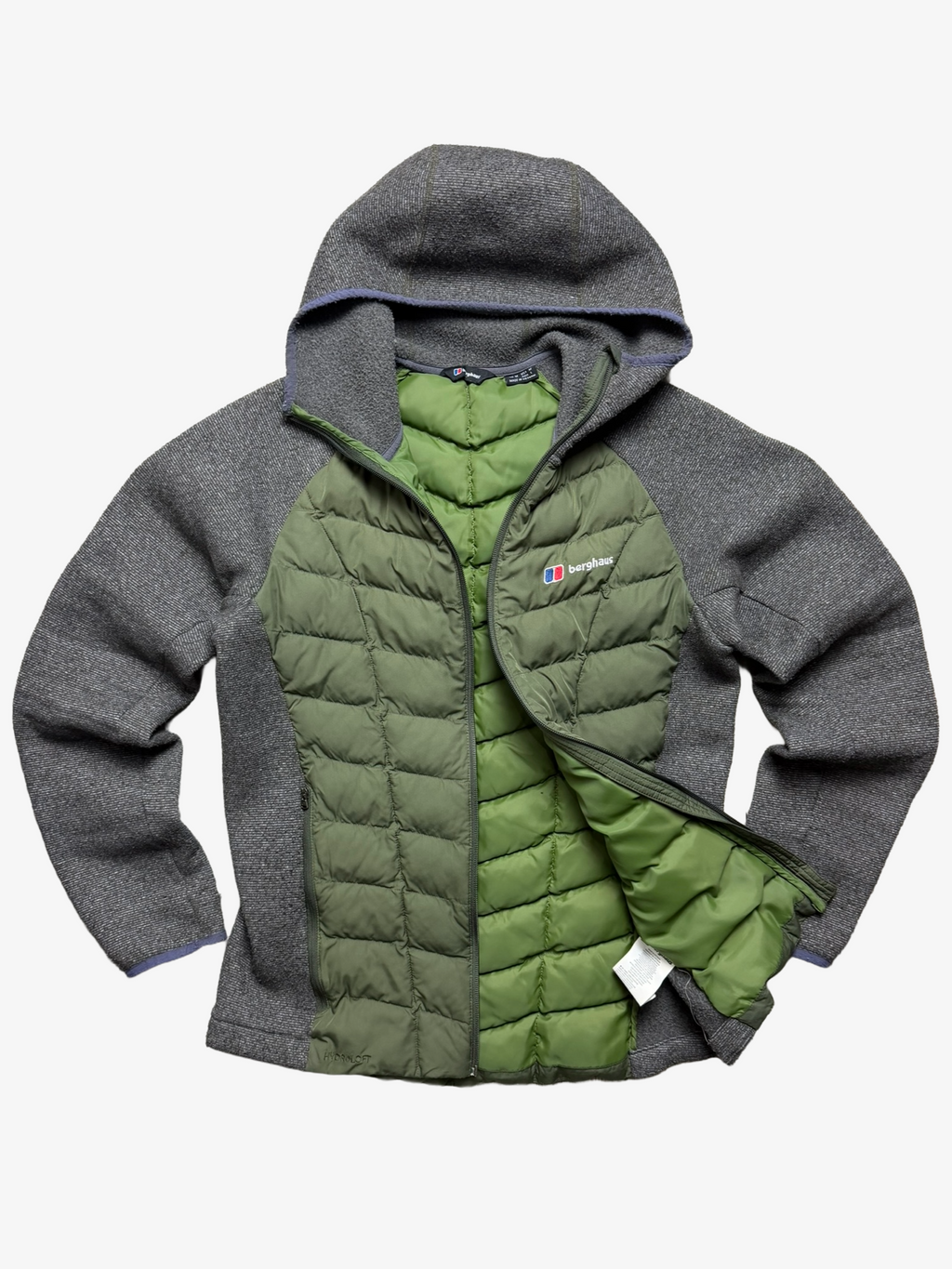 Berghaus Full Zip Hydroloft Jacket Khaki - Medium