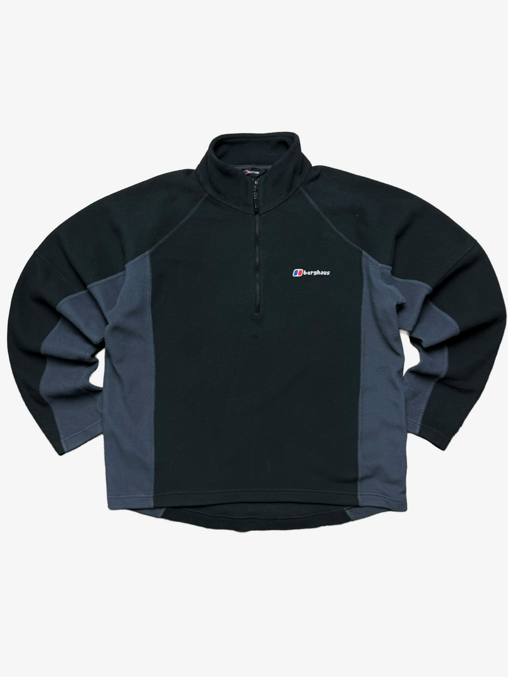 Berghaus 1/4 Zip Fleece Two Tone Black/Grey